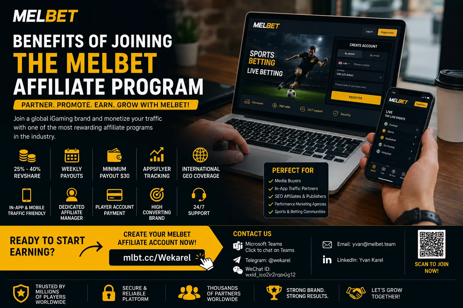 Benefits of Joining the MelBet Affiliate Program