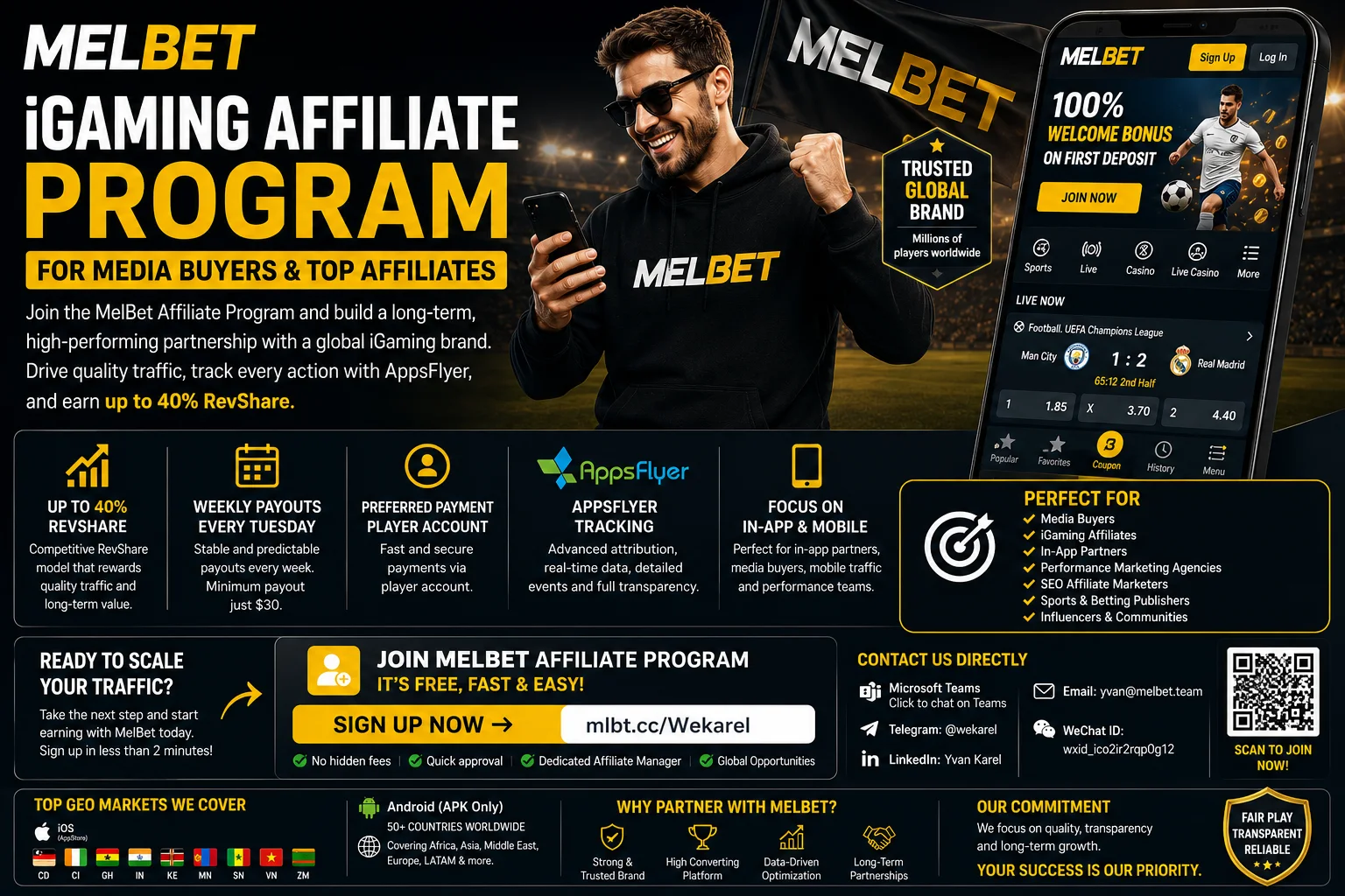 MelBet Affiliate Program for Media Buyers